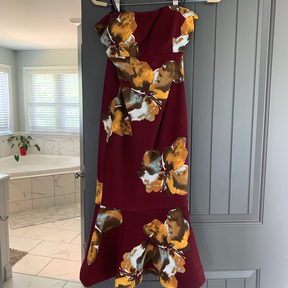 Flower under knee flower dress